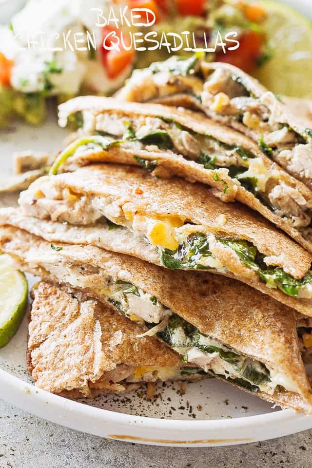 Crispy Baked Chicken Quesadillas