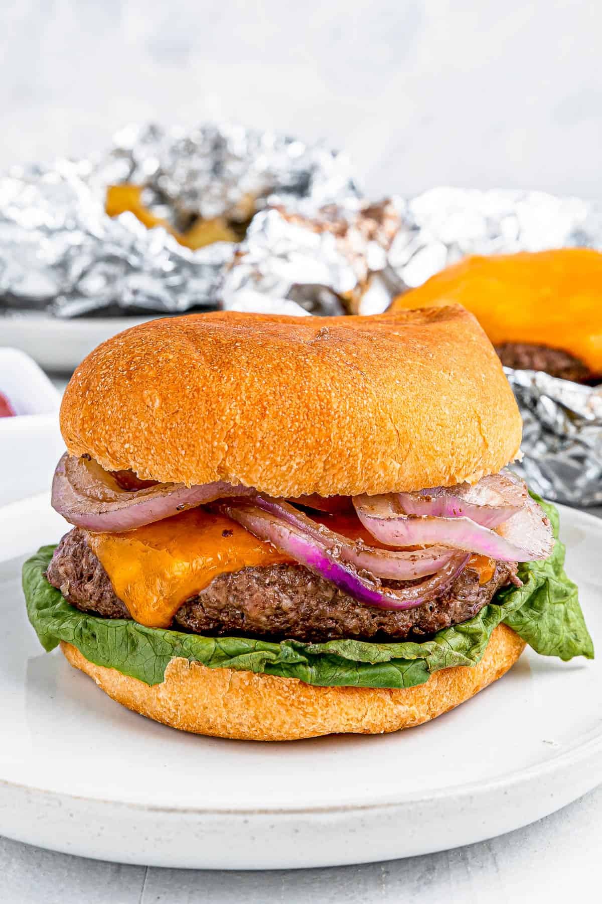 Cheeseburger in a bun