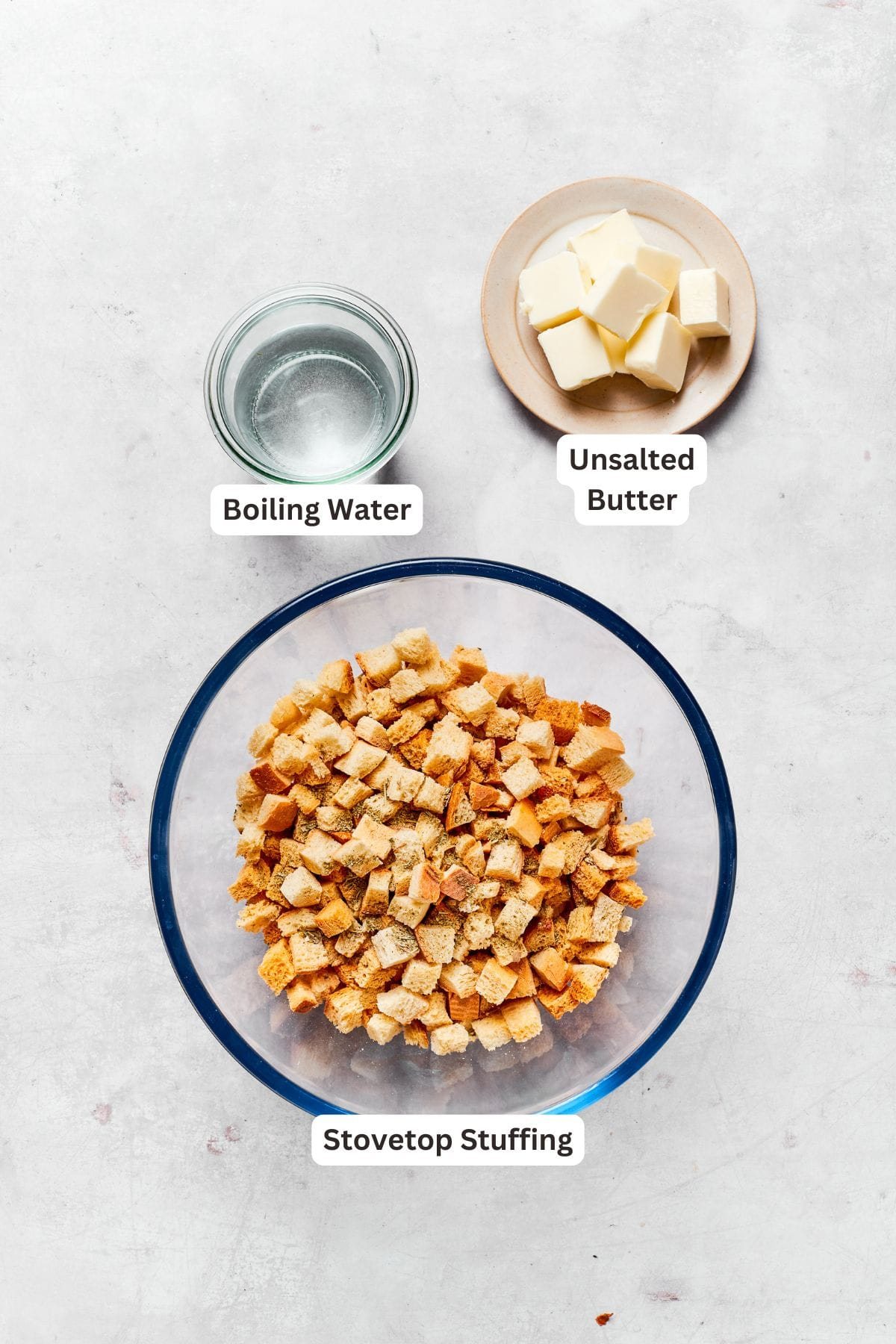 Ingredients for stuffing.