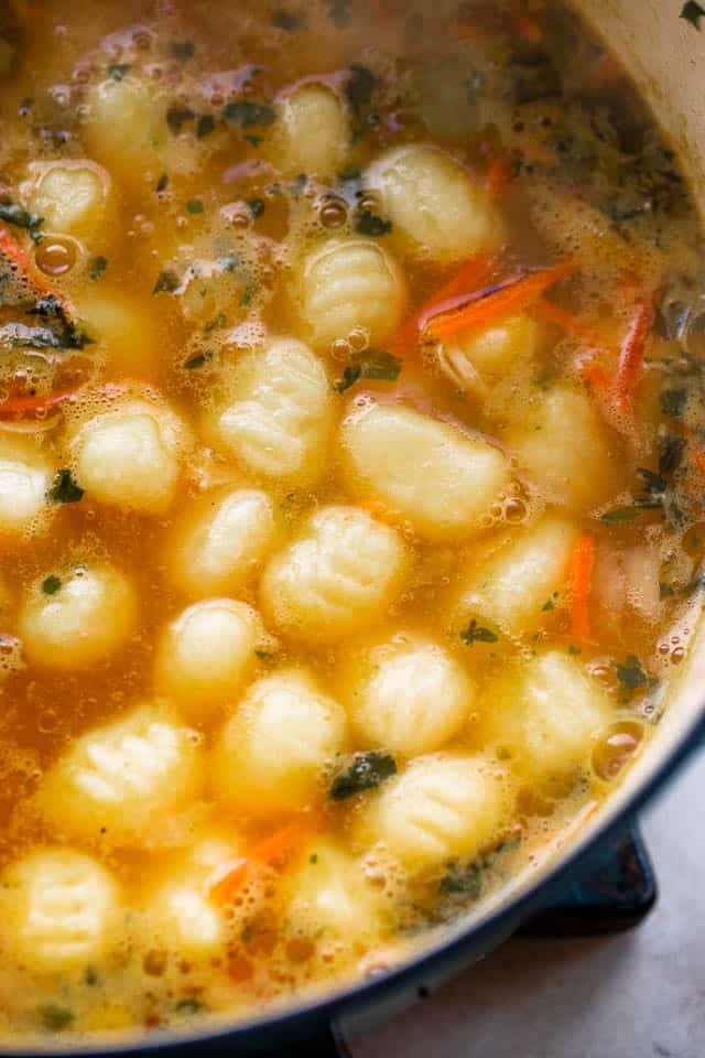 boiling gnocchi in dutch oven