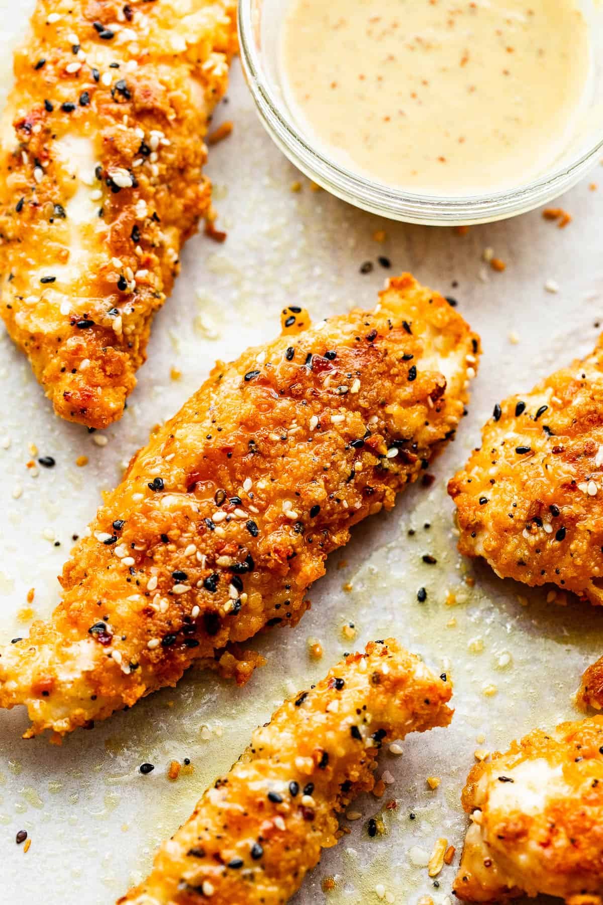 baked Everything Bagel Chicken Tenders
