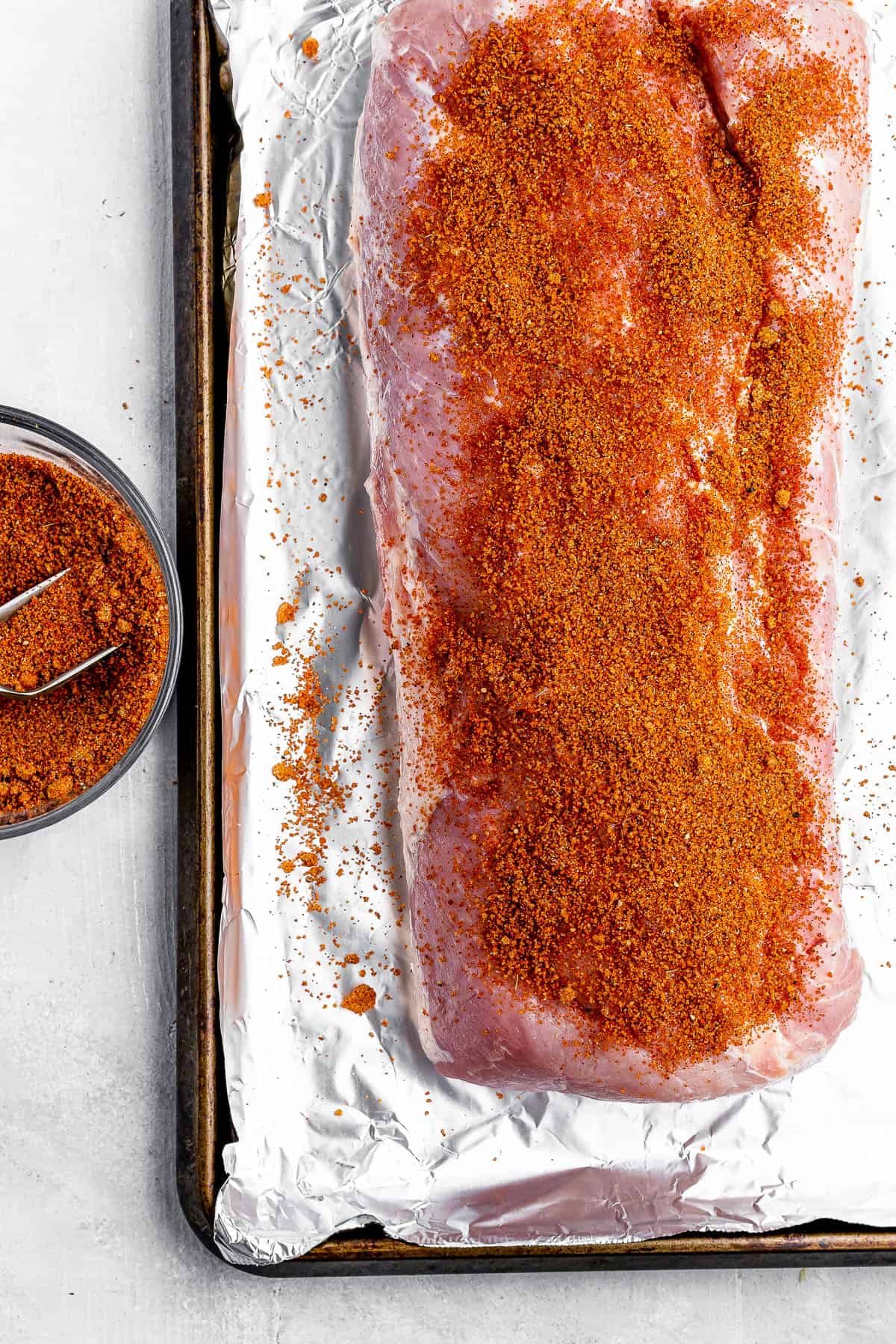 seasoned raw pork