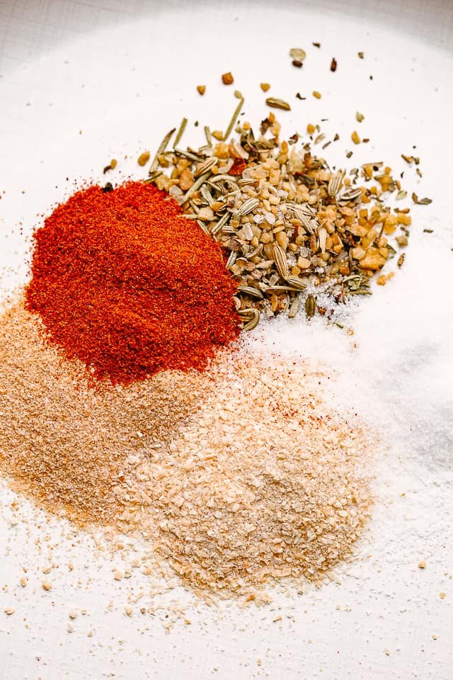 Photo of spices for oven baked chicken breasts