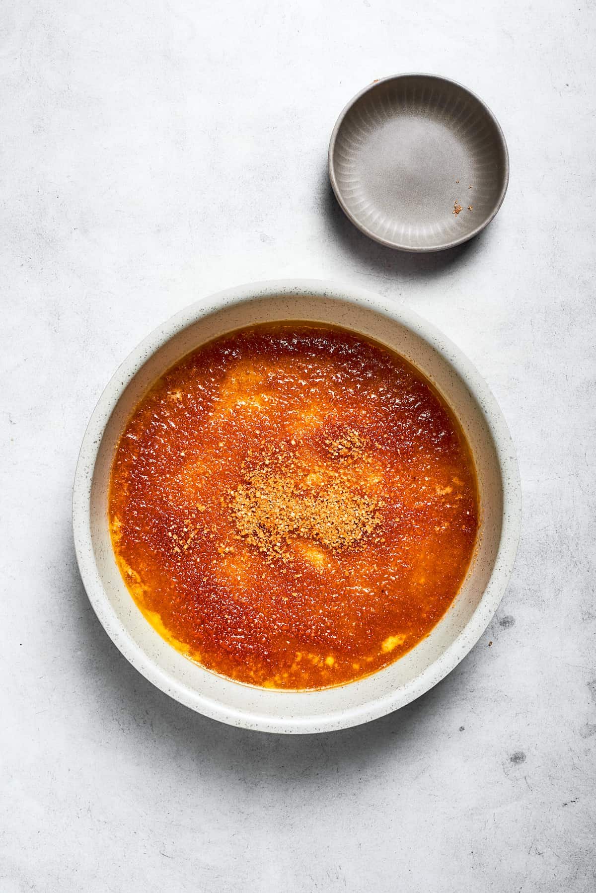 Brown sugar is swirled into the butter.