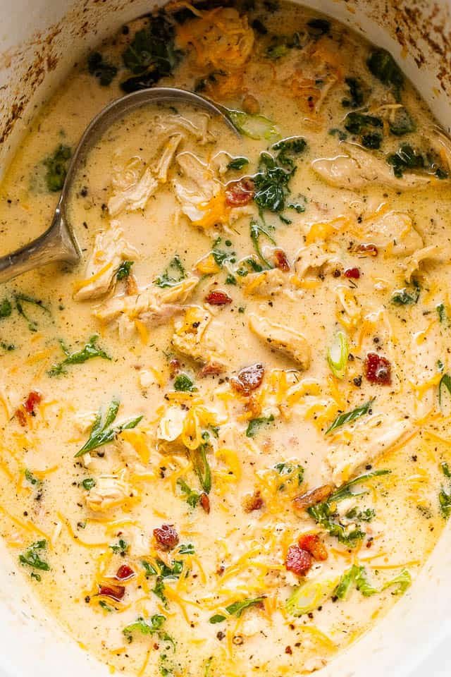 slow cooker crack chicken soup