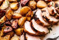 Herb-Crusted Pork Tenderloin with Golden Potatoes