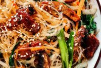 Succulent Beef Japchae with Silky Glass Noodles