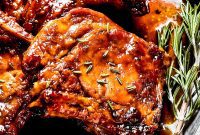 Caramelized Brown Sugar Pork Chops