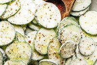 Creamy Tangy Cucumber Salad