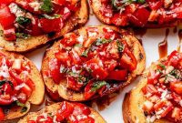Flavorful Garlic Bread Bruschetta