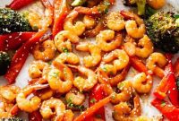 Teriyaki Shrimp Sheet Pan Dinner