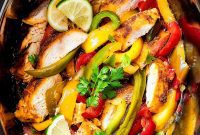 One Pot Wonder Crockpot Chicken Fajitas
