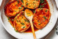 Golden Honey Garlic Pork Chops