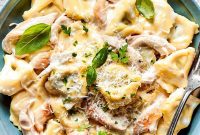 Creamy Chicken Tortellini Alfredo
