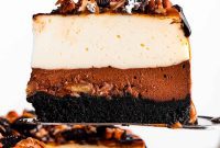 Chocolate Caramel Pecan Cheesecake