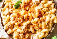 Golden Baked Chicken Mac