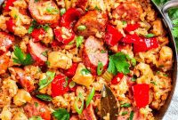Authentic Louisiana Chicken and Sausage Jambalaya