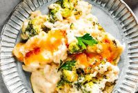 Creamy Broccoli Rice Bake
