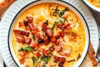Creamy Tuscan Sausage and Kale Soup