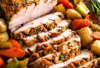 Herb-Crusted Pork Loin with Roasted Root Vegetables