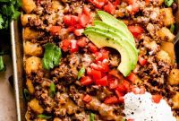 Loaded Sheet Pan Beef Totchos