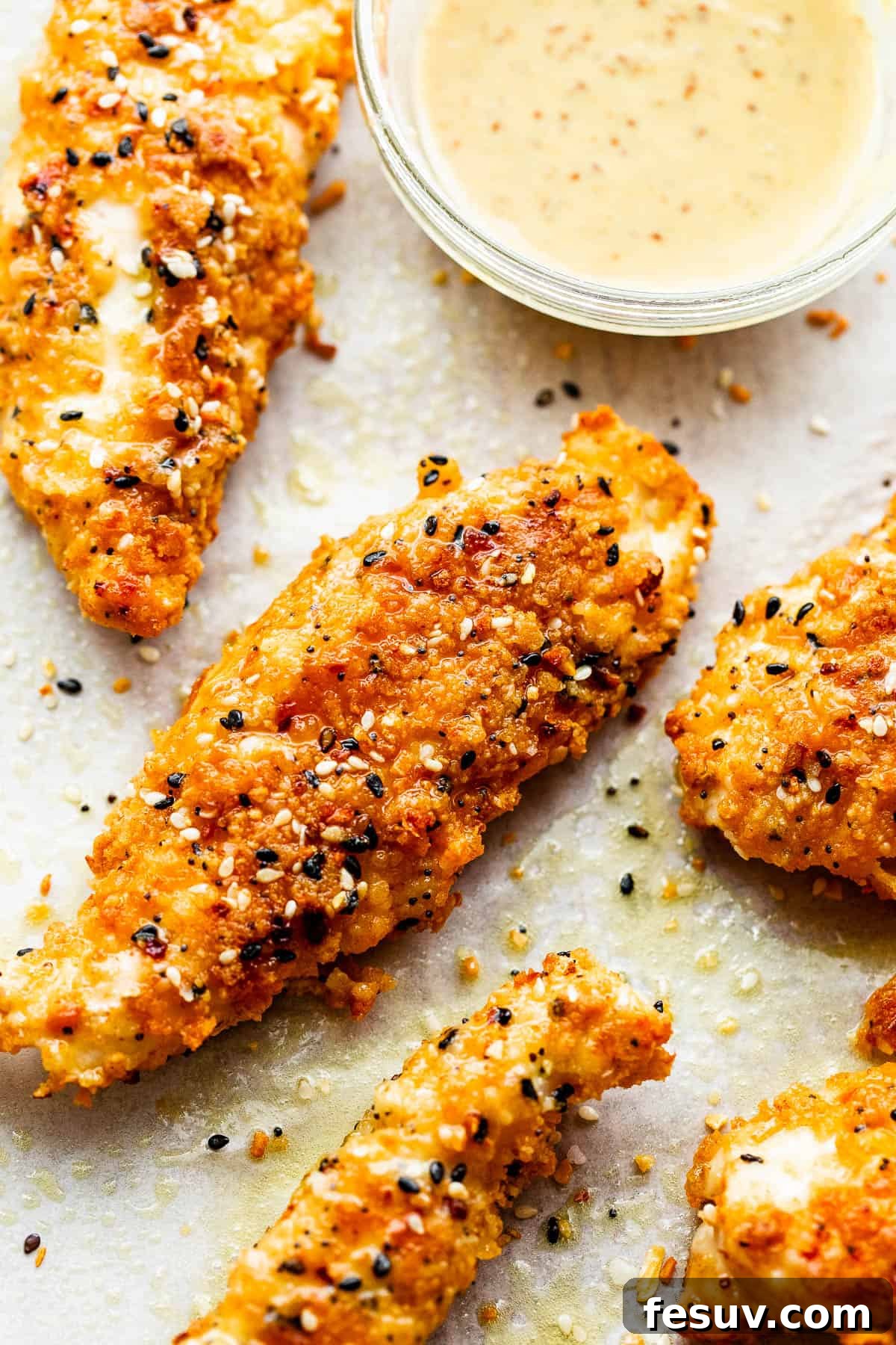baked Everything Bagel Chicken Tenders